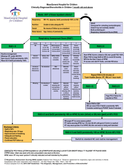 Bronchiolitis - Mass General Hospital