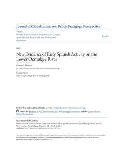 New Evidence of Early Spanish Activity on the Lower Ocmulgee River