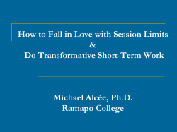 Powerpoint slides - Counseling Center Village