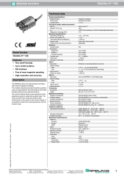 1 Absolute encoders ENA36IL R SSI