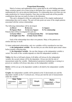 Proportional Reasoning