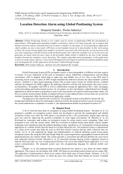Location Detection Alarm using Global Positioning System