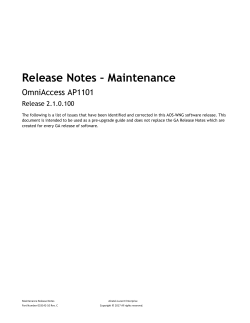 AOS-WNG Maintenance Release Notes - 2.1.0.100