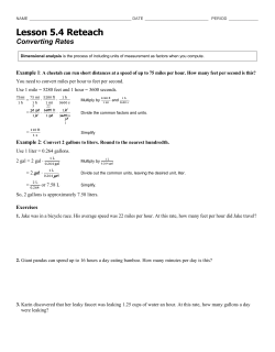 Lesson 5.4 Reteach Converting Rates
