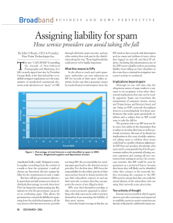 Assigning liability for spam