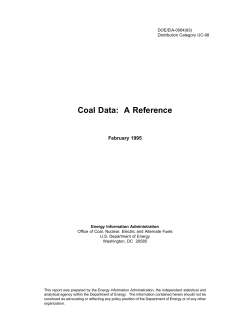 Coal Data: A Reference