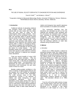 The use of radial velocity derivatives to diagnose rotation and