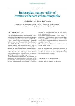 Intracardiac masses: utility of contrast-enhanced