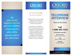 Telephone InTervIew - The Insurance Group