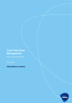 Coal Train Dust Management -Hunter Valley Coal Industry