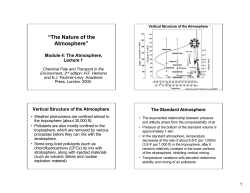M4 lecture 1 nature of the atmosphere