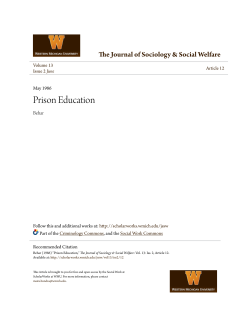 Prison Education - ScholarWorks at WMU