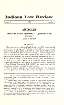 Indiana Law Review - Open Access Journals at IUPUI