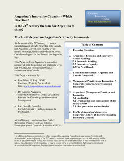 Argentina Arriving - Corporate Innovation Online