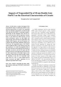 Impacts of Trapezoidal Fin of 20-nm Double-Gate FinFET on