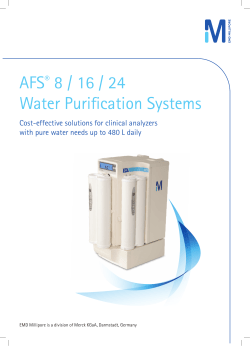 AFS&reg; 8 / 16 / 24 Water Purification Systems