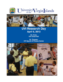 Faculty Research - University of the Virgin Islands