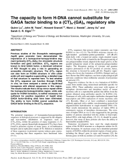 The capacity to form H-DNA cannot substitute for GAGA factor