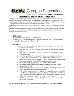 Intramural Inner-Tube Water Polo