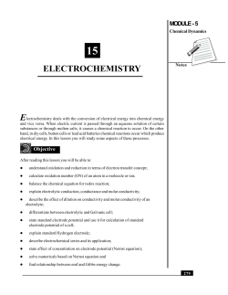 L-15 Electro chemistry