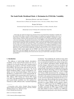 The South Pacific Meridional Mode