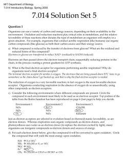 7.014 Solution Set 5