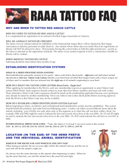 raaa tattoo faq - Red Angus Association of America