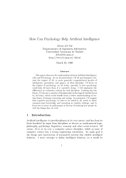 How Can Psychology Help Artificial Intelligence