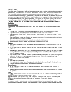 Dress Code - Cypress Lake Middle School