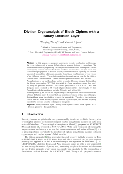 Division Cryptanalysis of Block Ciphers with a Binary Diffusion Layer