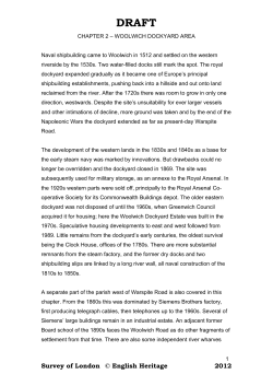 chapter 2 – woolwich dockyard area