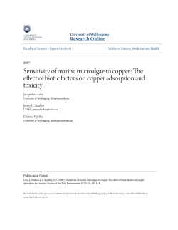 Sensitivity of marine microalgae to copper: The effect of biotic factors