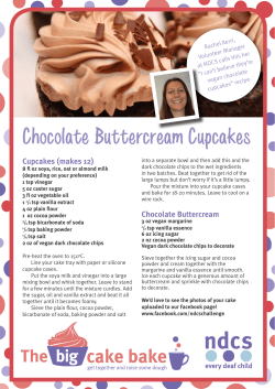 Chocolate Buttercream Cupcakes