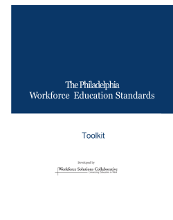 The Philadelphia Workforce Education Standards