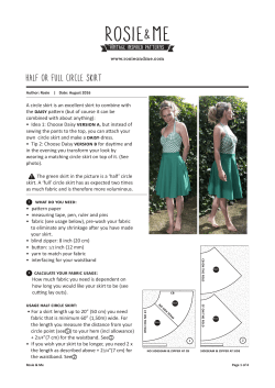 half or full circle skirt