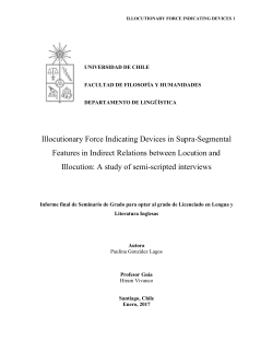 Illocutionary Force Indicating Devices in Supra