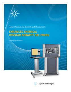 ENHANCED CHEMICAL CRYSTALLOGRAPHY SOLUTIONS