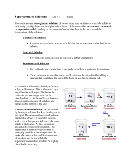 Chemistry 30 Demos