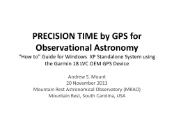 PRECISION TIME by GPS - Radio JOVE Observers!