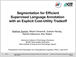 Segmentation for Efficient Supervised Language Annotation with an