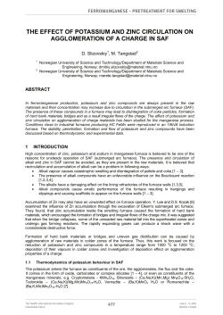 the effect of potassium and zinc circulation on
