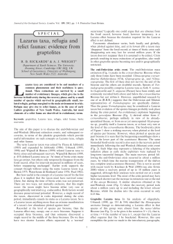 Lazarus taxa, refugia and relict faunas: evidence from graptolites