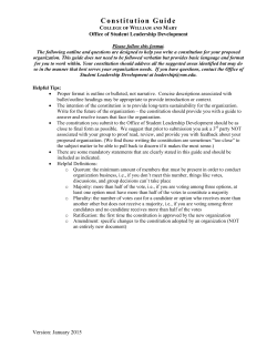 Sample Constitution - College of William and Mary