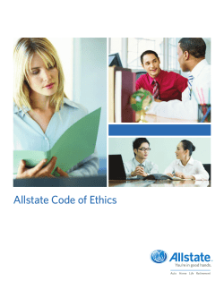 Allstate Code of Ethics - Investor Relations Solutions