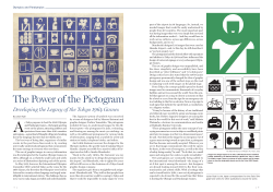 The Power of the Pictogram Developing the Legacy of the Tokyo