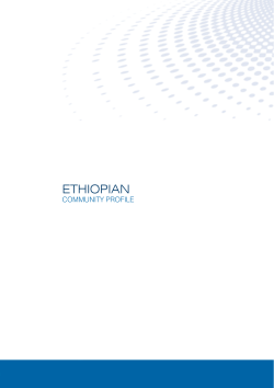 Ethiopian Community Profile - Department of Social Services