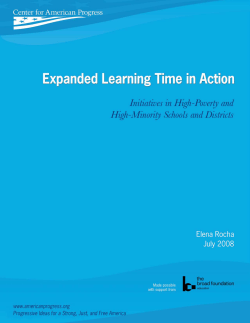 Expanded Learning Time in Action