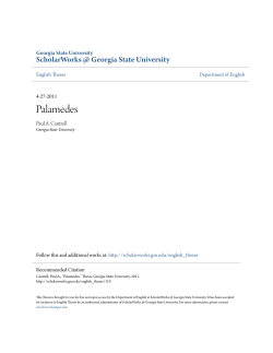 Palamedes - ScholarWorks @ GSU