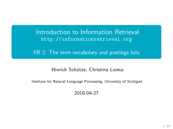 Introduction to Information Retrieval