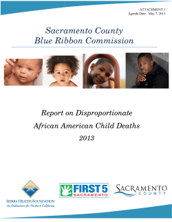 Sacramento Cou Blue Ribbon Comm Sacramento County Blue